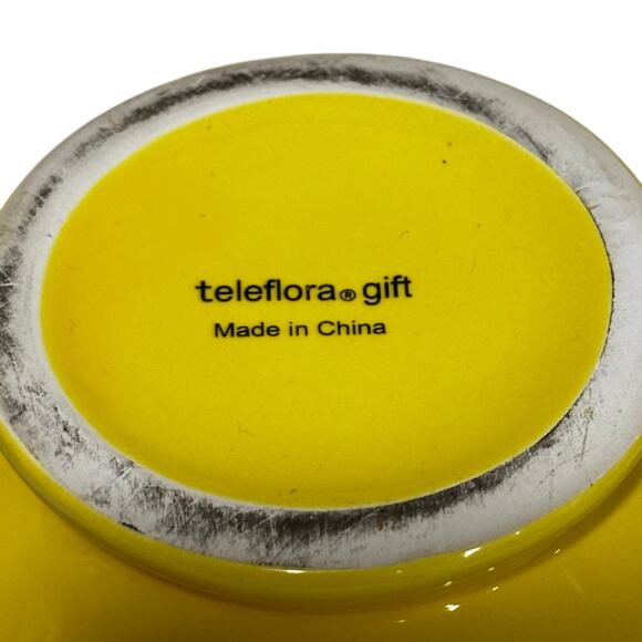 Happy face coffee mugs two sizes yellow & black ceramic tea cups collectibles - Picture 7 of 8